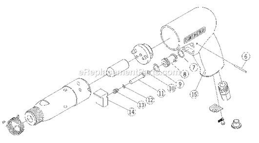 Page A Diagram and Parts List for PTH1 Type 0 Porter Cable Air Tool